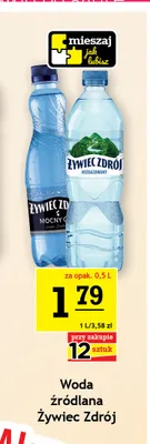 Woda źródlana niegazowana Żywiec Zdrój promocja w Gram Market
