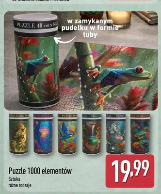 Puzzle 1000 elementów promocja w Aldi