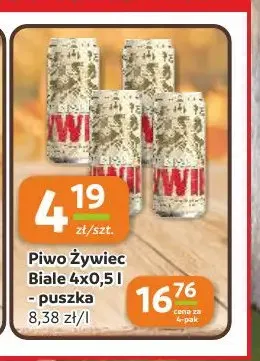 Piwo Żywiec Białe 4-pak promocja w Gama