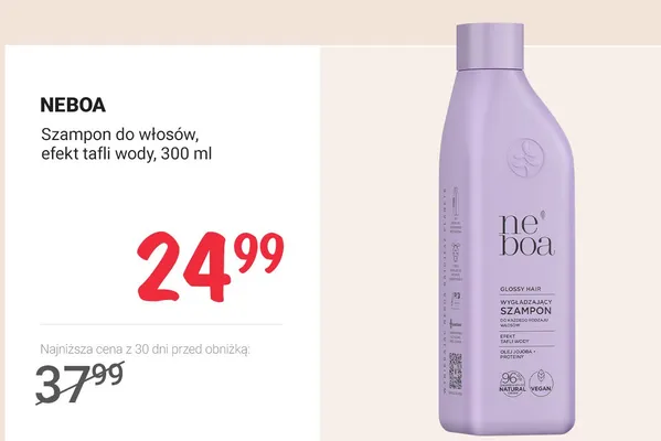Szampon do włosów, efekt tafli wody promocja w Rossmann