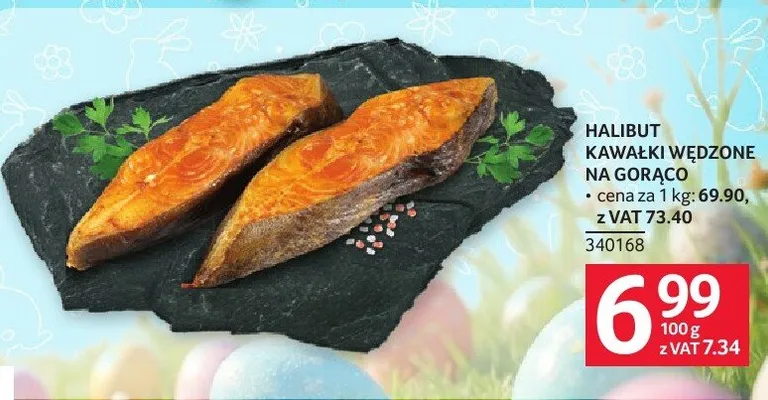 Halibut kawałki wędzone na gorąco promocja w Selgros