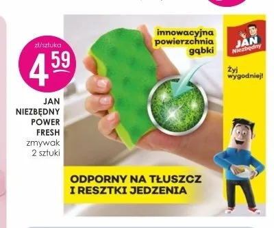 Zmywak Jan Niezbędny Power Fresh promocja w Drogerie Jasmin