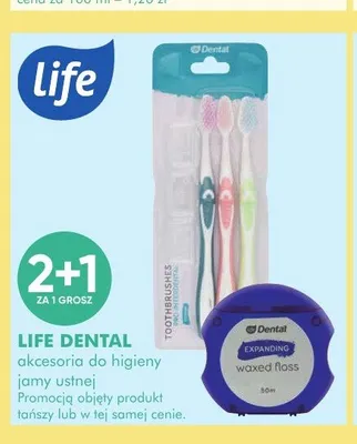 Nić dentystyczna Life Dental Expanding promocja w Super-Pharm