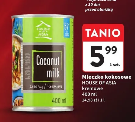 Mleczko kokosowe kremowe promocja w Intermarche