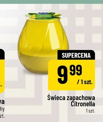 Świeca zapachowa Aura Citronella promocja w POLOmarket