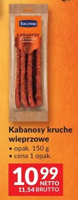 Kabanosy kruche wieprzowe promocja w Makro
