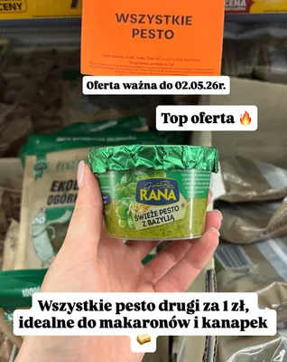 Pesto świeże z bazylią promocja w Biedronka