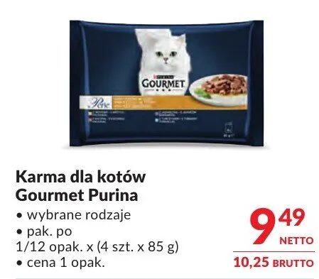 Karma dla kotów Gourmet Purina promocja w Makro