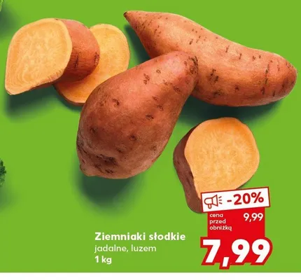 Ziemniaki słodkie jadalne luzem promocja w Kaufland