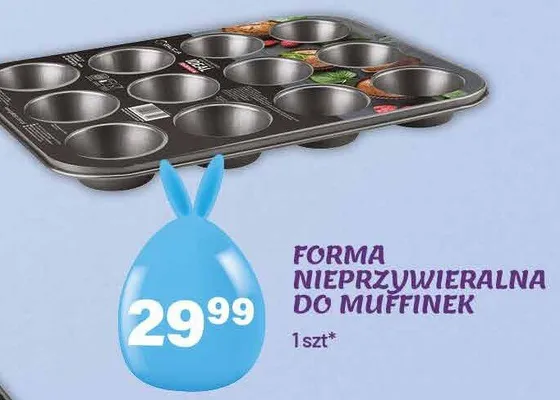 Forma nieprzywieralna do muffinek promocja w Arhelan