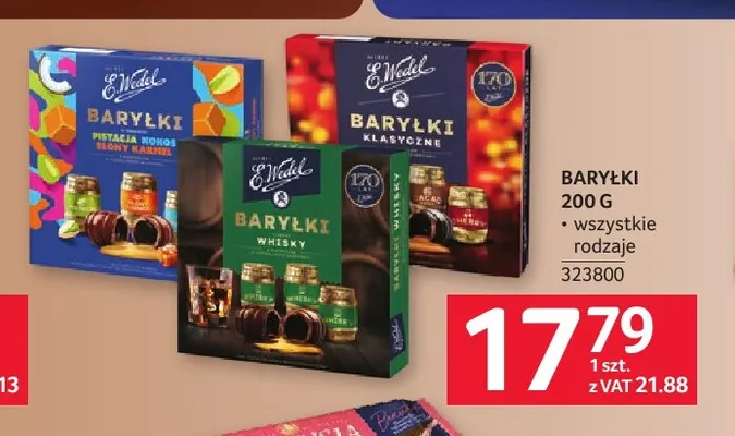 Baryłki E.Wedel promocja w Selgros