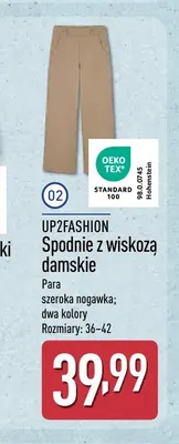 Spodnie z wiskozą damskie Up2fashion promocja w Aldi