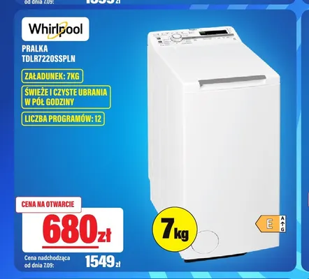 Pralka Whirlpool TDLR7220SSPLN 7 kg promocja w RTV EURO AGD