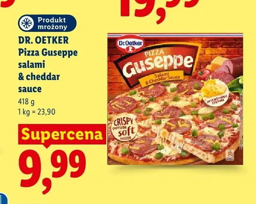Pizza Dr. Oetker Guseppe Salami & Cheddar Sauce promocja w Lidl