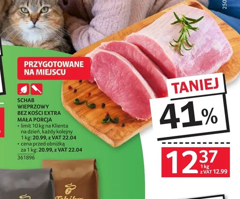 Schab wieprzowy bez kości extra mała porcja promocja w Selgros