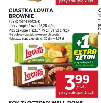 Ciastka Lovita Brownie promocja w Stokrotka