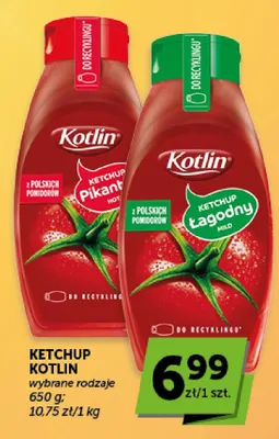 Ketchup Kotlin łagodny promocja w ABC