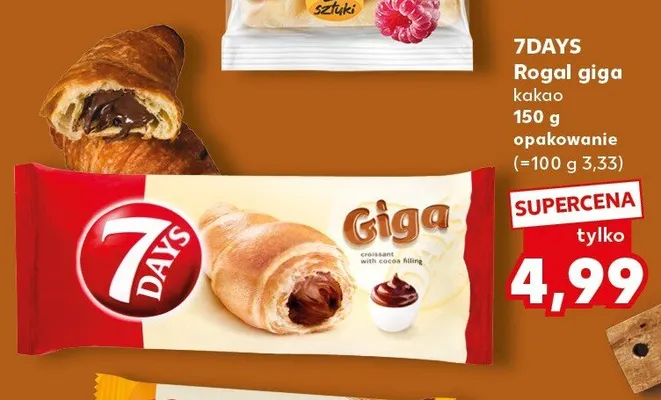 Rogal giga kakao 7Days promocja w Kaufland