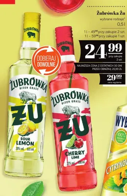 Napój alkoholowy Żubrówka Żu Cherry Lime promocja w POLOmarket