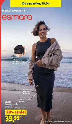 Sukienka z bawełną promocja w Lidl