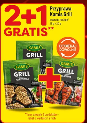 Przyprawa Kamis Grill wybrane rodzaje promocja w POLOmarket