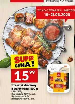 Szaszłyk drobiowy z warzywami Białecki promocja w Twój Market