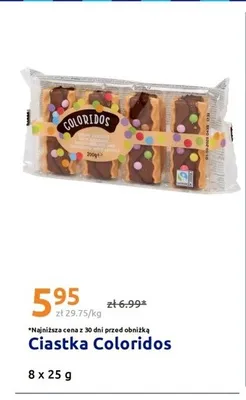 Ciastka Coloridos 8-pak 25g promocja w Action