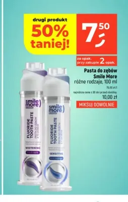 Pasta do zębów Smile More promocja w Dealz