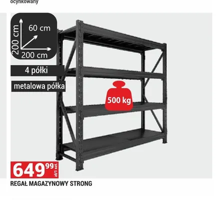 Regał magazynowy Strong promocja w Merkury Market