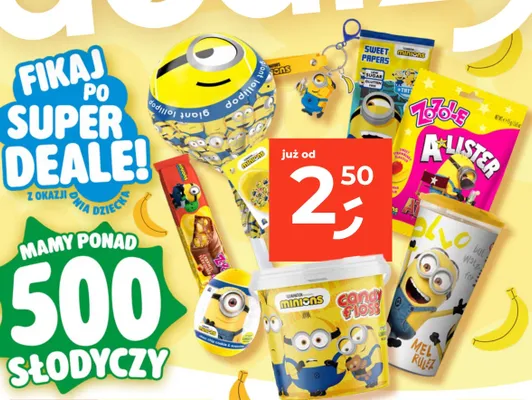 Słodycze Minions A-Lister promocja w Dealz