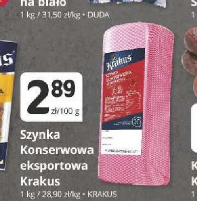 Szynka Konserwowa eksportowa Krakus promocja w Marketvita