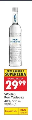 Wódka Pan Tadeusz 40% promocja w Biedronka