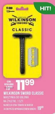 Maszynka do golenia na żyletki Wilkinson Sword Classic 1szt promocja w Drogerie Natura