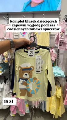 Komplet bluzek dziecięcych Pepco Baby promocja w Pepco