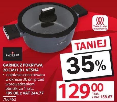 Garnek z pokrywą 20cm/1,8l Vesna promocja w Selgros
