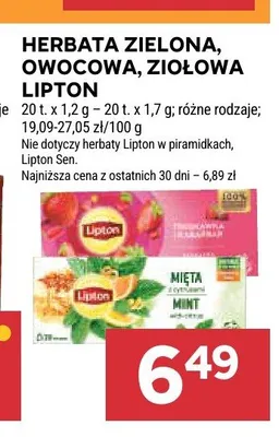 Herbata ekspresowa Lipton Zielona promocja w Stokrotka