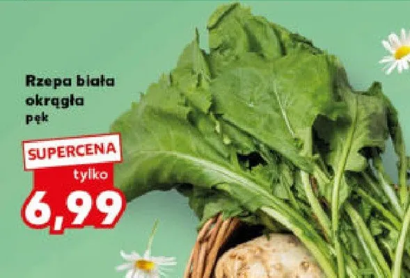 Rzepa biała okrągła pęk promocja w Kaufland