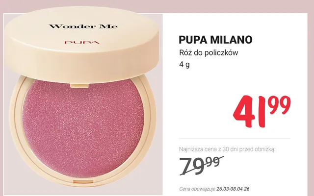 Róż do policzków promocja w Rossmann