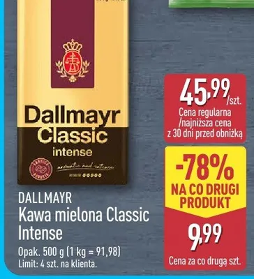 Kawa mielona Classic Intense 500 g promocja w Aldi