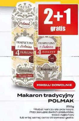 Makaron tradycyjny jajeczny łazanka promocja w Supeco