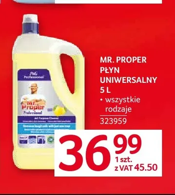 Płyn uniwersalny Mr. Proper promocja w Selgros
