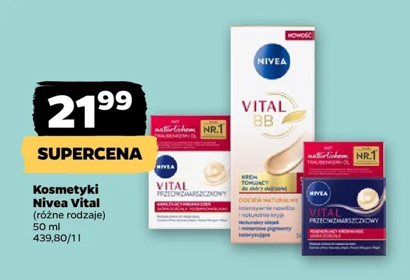Kosmetyki Nivea Vital promocja w Netto