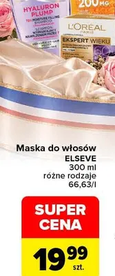 Maska do włosów Elseve L'Oréal Paris promocja w Carrefour Market