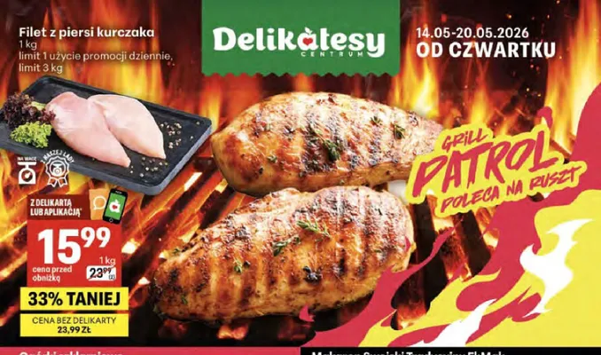 Filet z piersi kurczaka promocja w Delikatesy Centrum