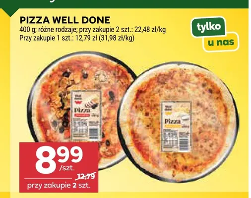 Pizza Well Done promocja w Stokrotka