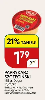 Paprykarz szczeciński promocja w Chata Polska