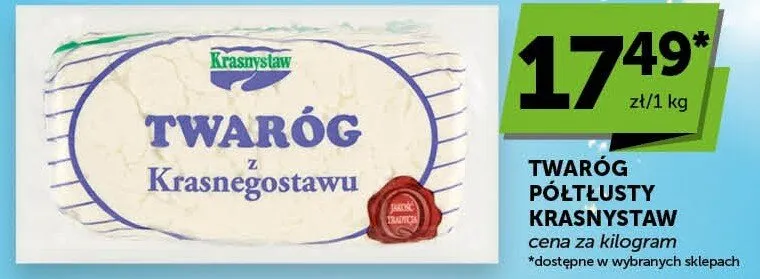 Twaróg półtłusty promocja w Groszek