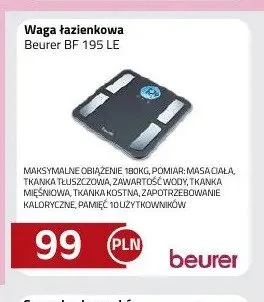 Waga łazienkowa Beurer BF 195 LE promocja w kakto.pl
