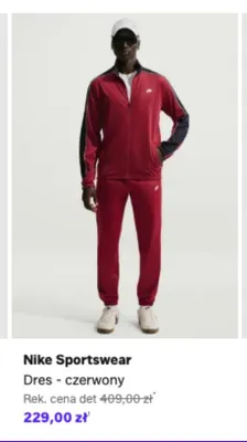 Dres Nike Sportswear czerwony promocja w Lounge by Zalando