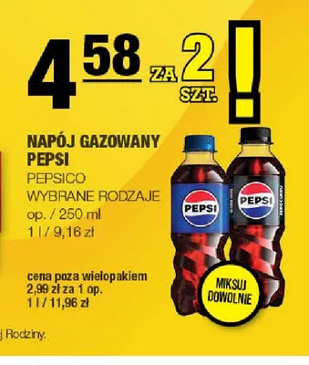 Napój gazowany Pepsi promocja w SPAR